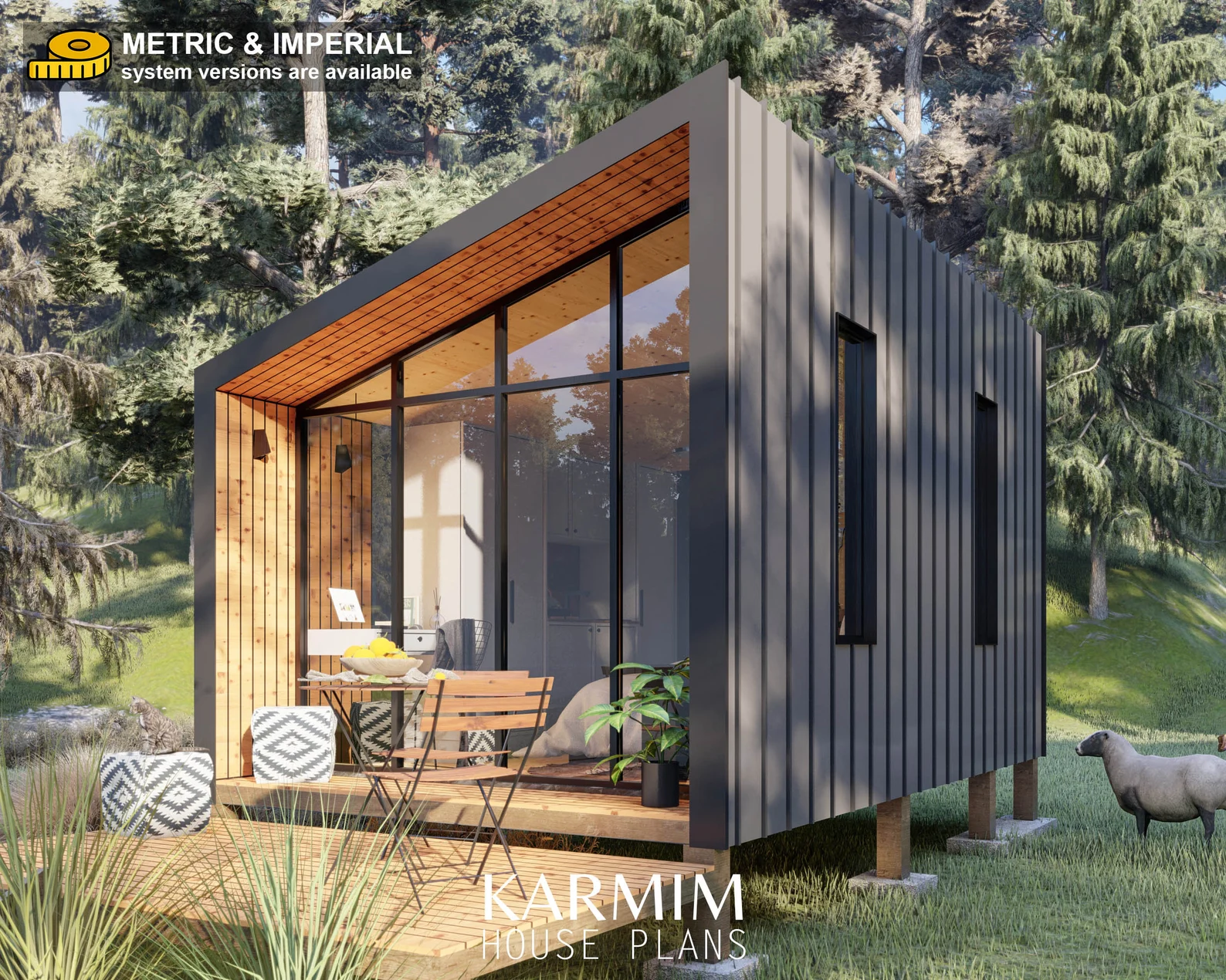 1 bedroom tiny house floor plans